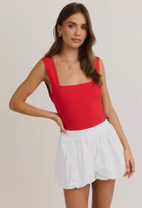 Le Lis Bow Top Red