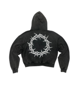 Syndicate Hearts Zip Up Black