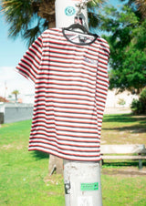 4.0 Streetwear Co Striped Tee Red