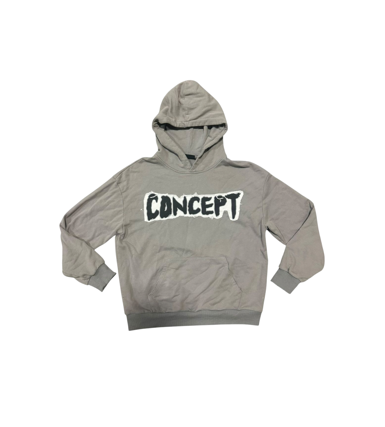 Concept “Flowers” Patch Hoodie Grey