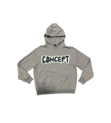 Concept “Flowers” Patch Hoodie Grey