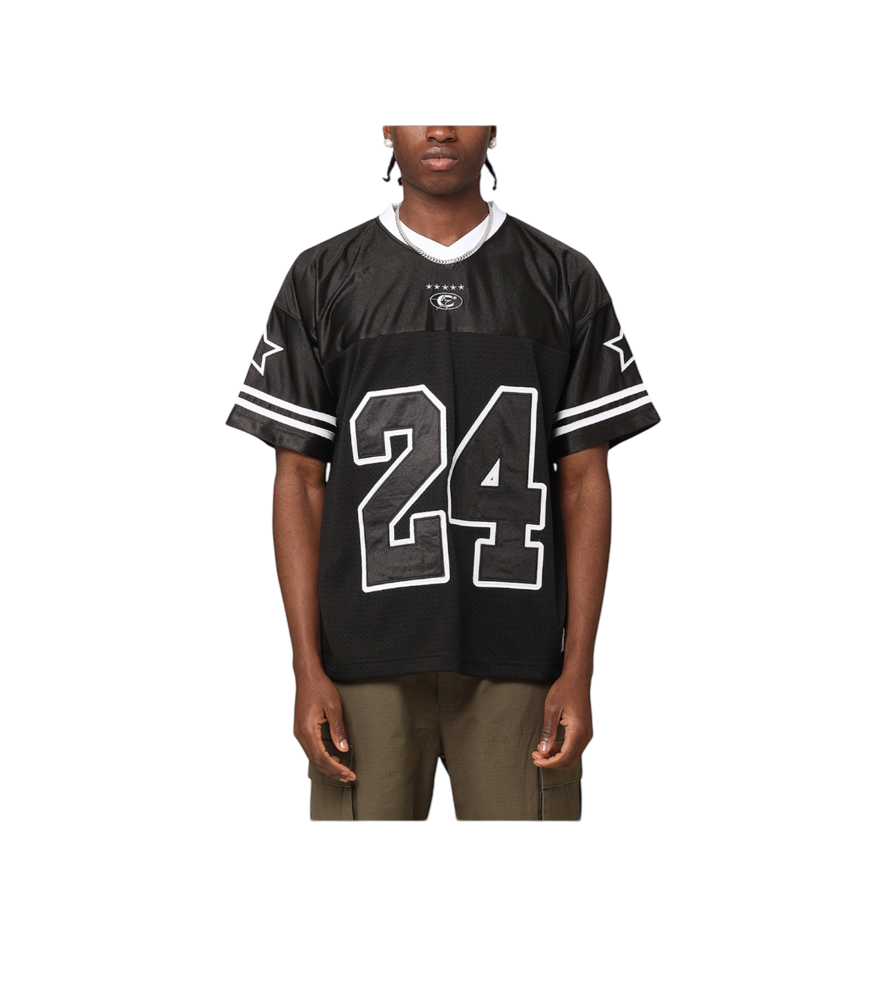 Carre Jersey Black/White