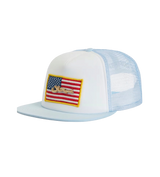 Supreme Name Plate Mesh Back 5 Panel Light Blue Hat