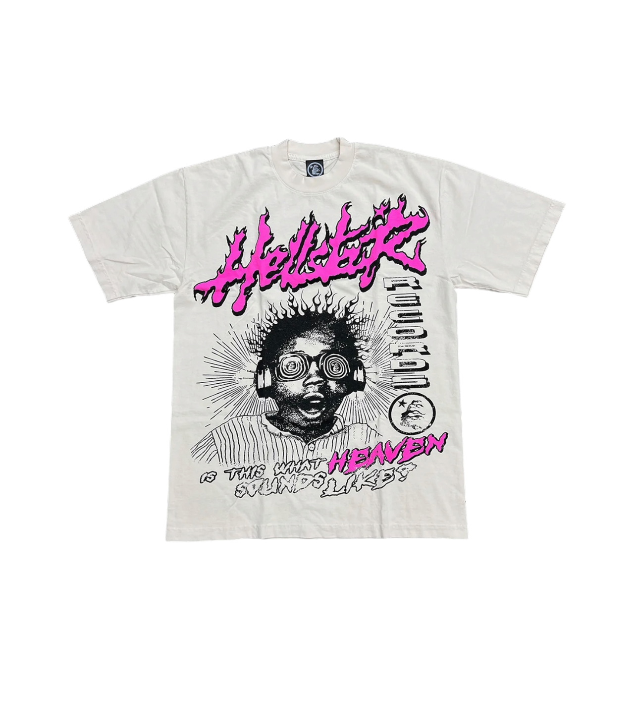 Hellstar Heaven Records Tee Pink