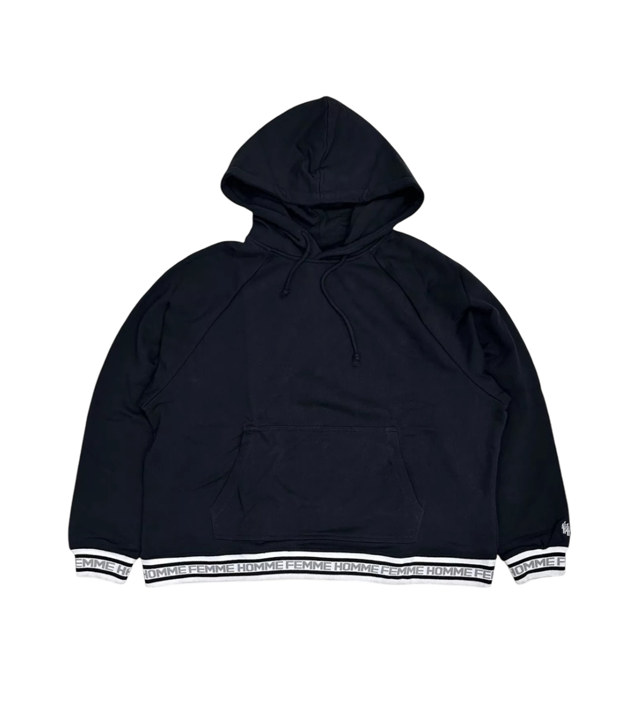 Homme Femme Logo Banded Hoodie