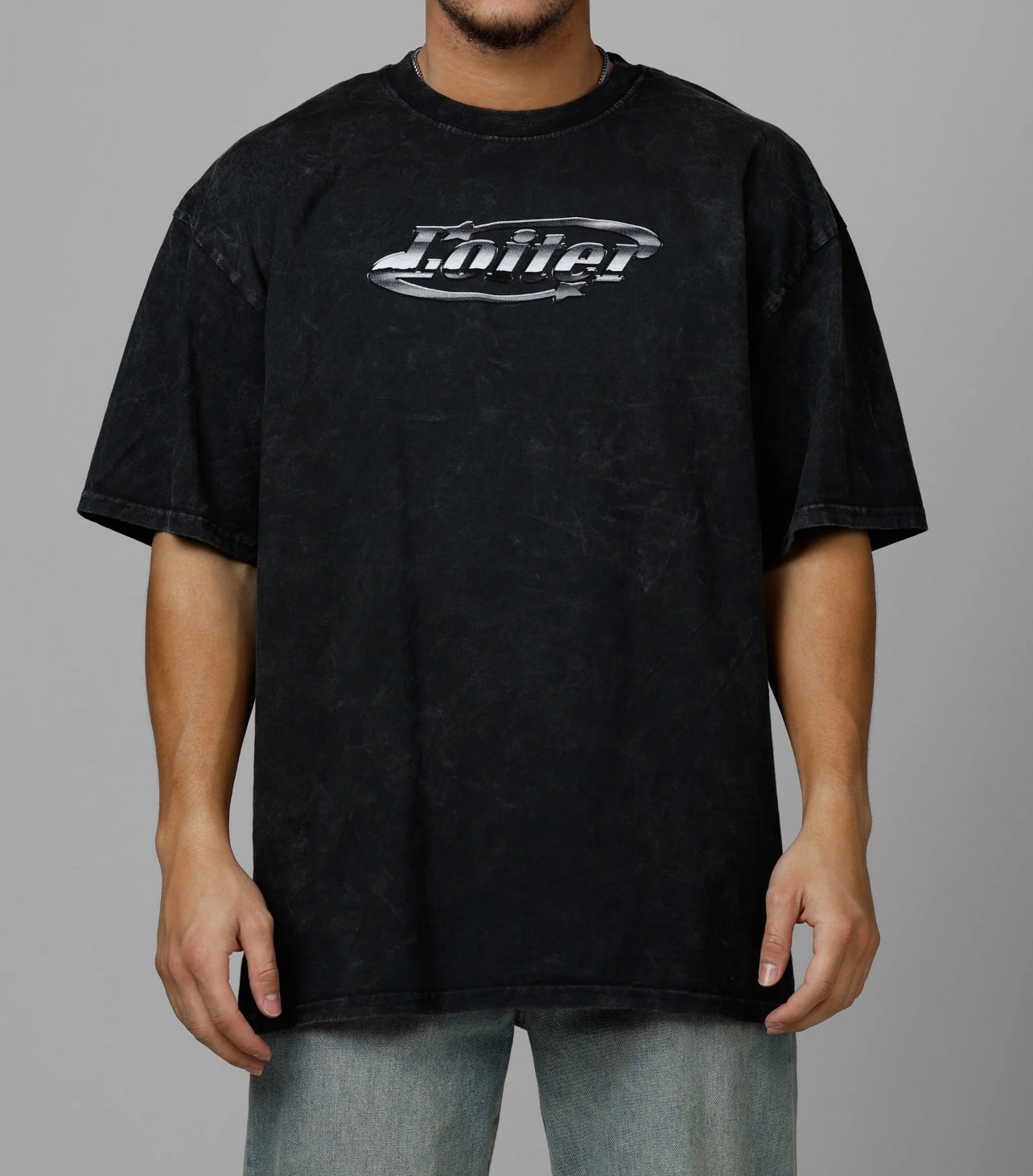 Loiter Black Chrome Tee