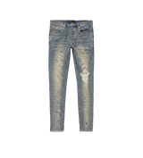 Purple Jeans Blue Splatter