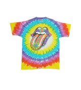 Vintage 1994 Rolling Stones “Fractal Tongue” Liquid Blue Tie Dye T-Shirt XL