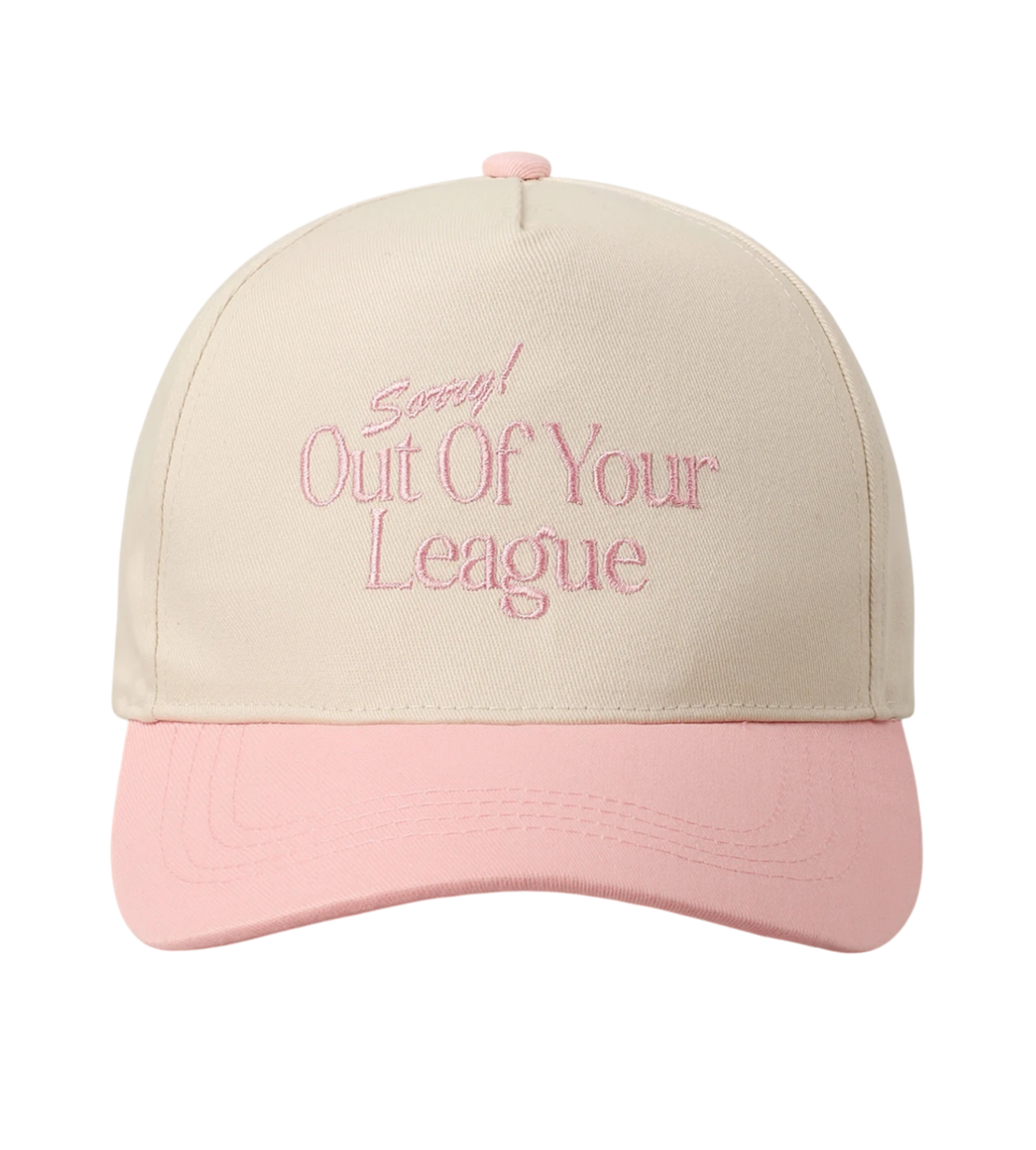 Sorry Out Of Your League Trucker Pink