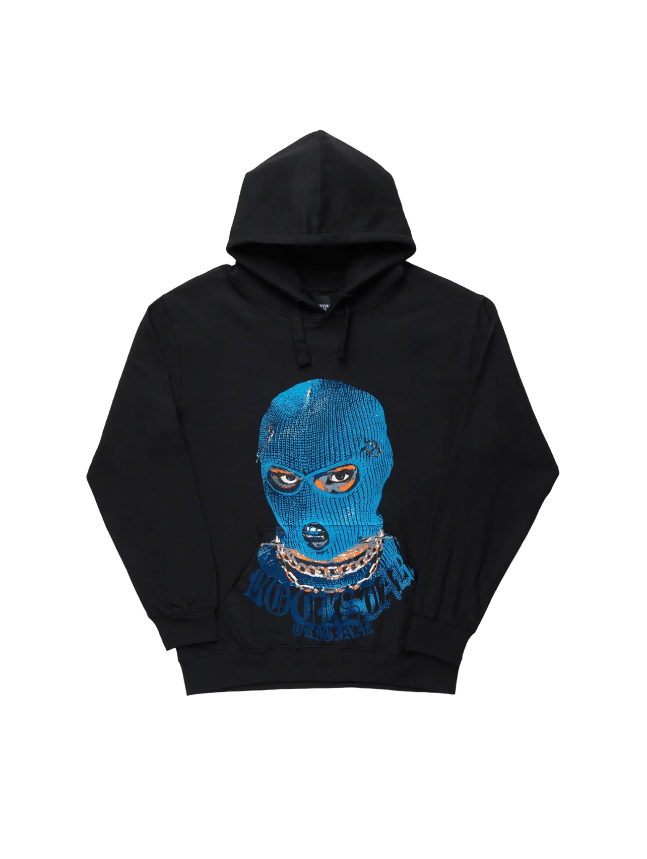 Rockstar Ski Girl Hoodie Black Blue