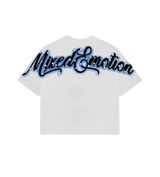 Mixed Emotions Cropped Angel Tee White