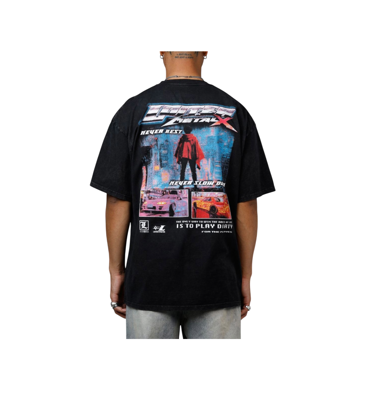 Loiter Metal X Drift Tee Black