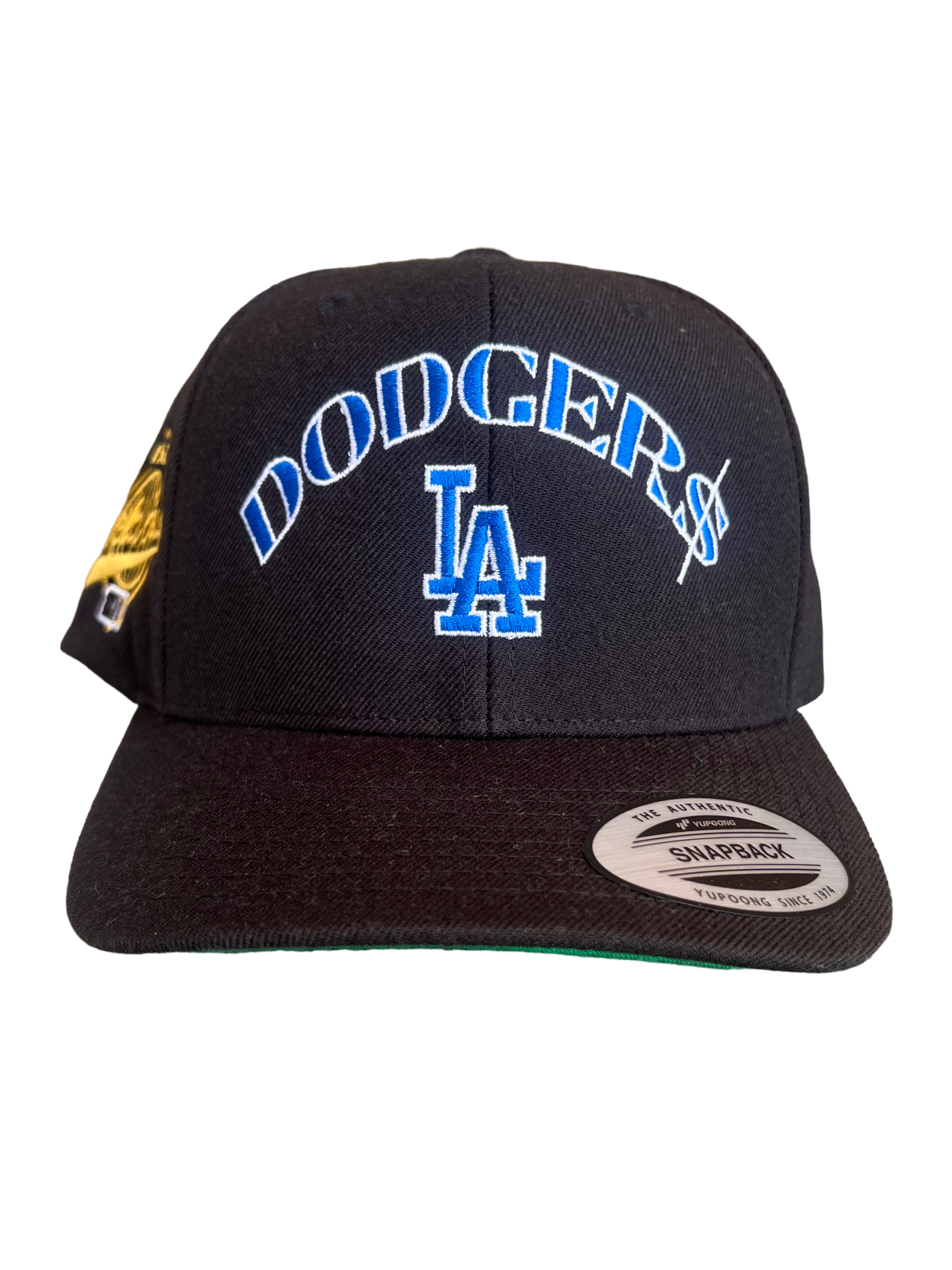 LA Black/Blue Hat SpellOut Logo