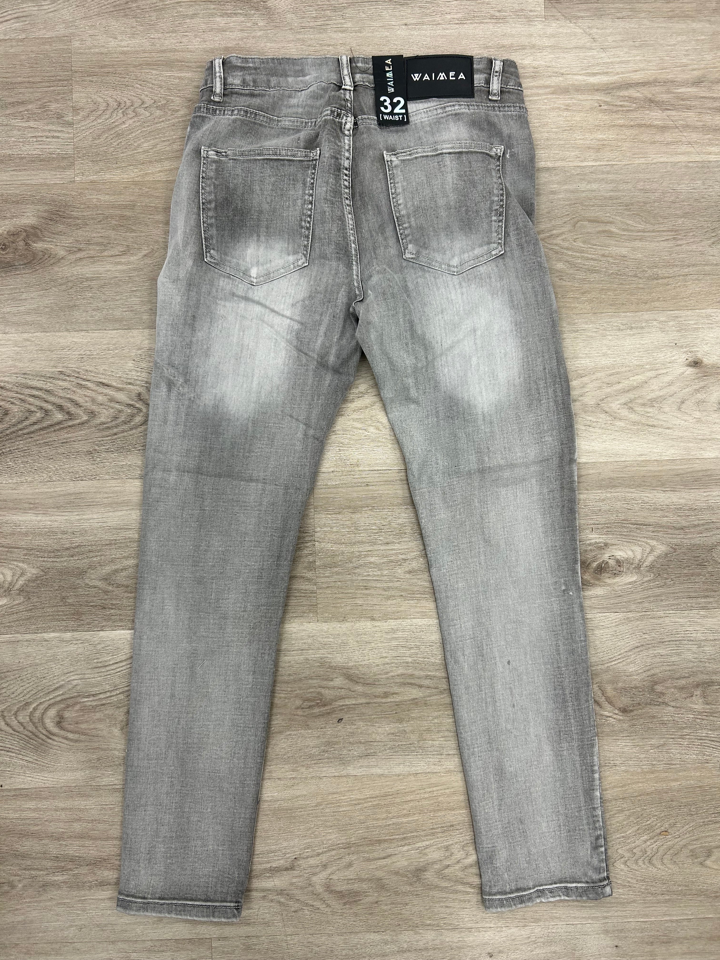 Waimea Grey Wash Skinny Denim