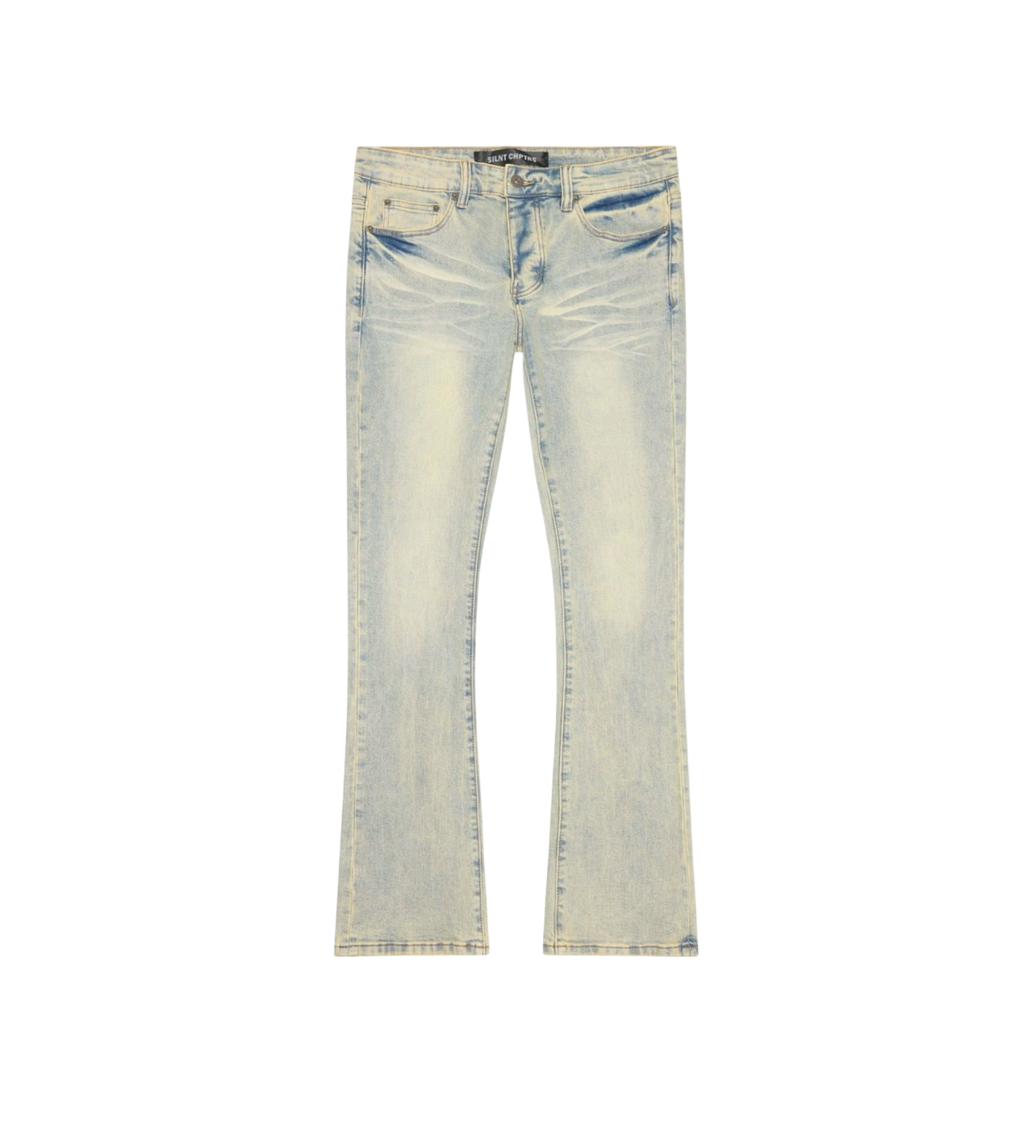 Silent Chapters Stacked Denim Vintage Wash