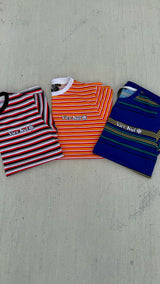 4.0 Streetwear Co Striped Tee Red