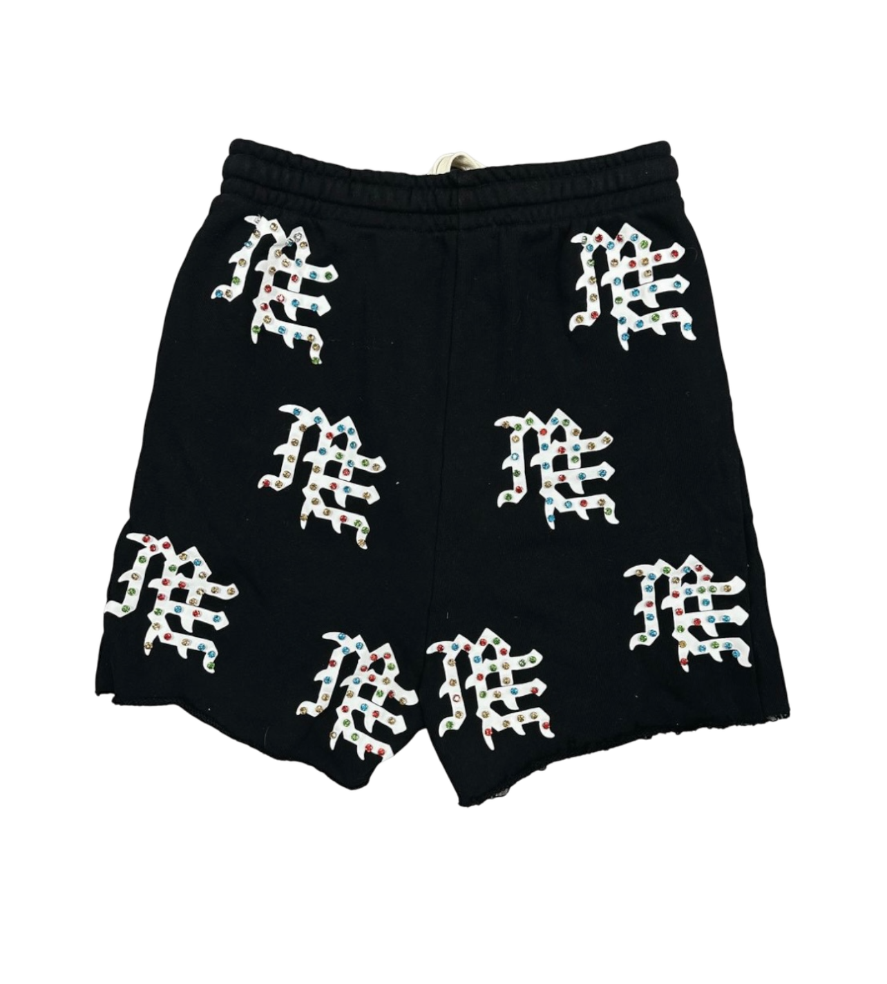 Mixed Emotions Black Rhinestone Shorts