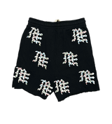 Mixed Emotions Black Rhinestone Shorts