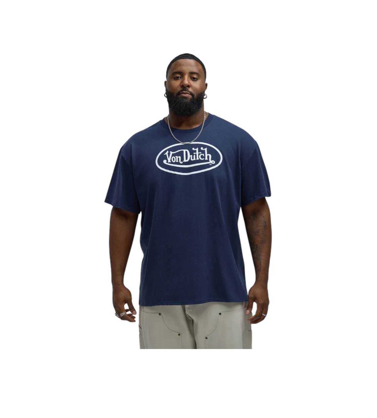 Von Dutch Logo Tee Navy