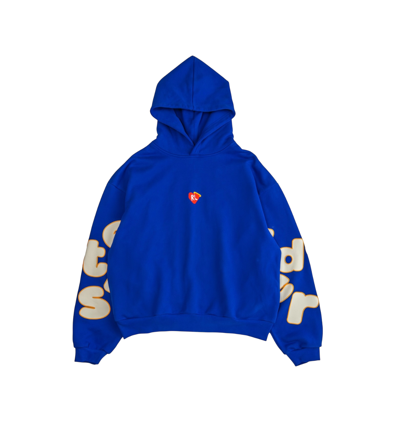 Red Letters Trust God Blue Hoodie