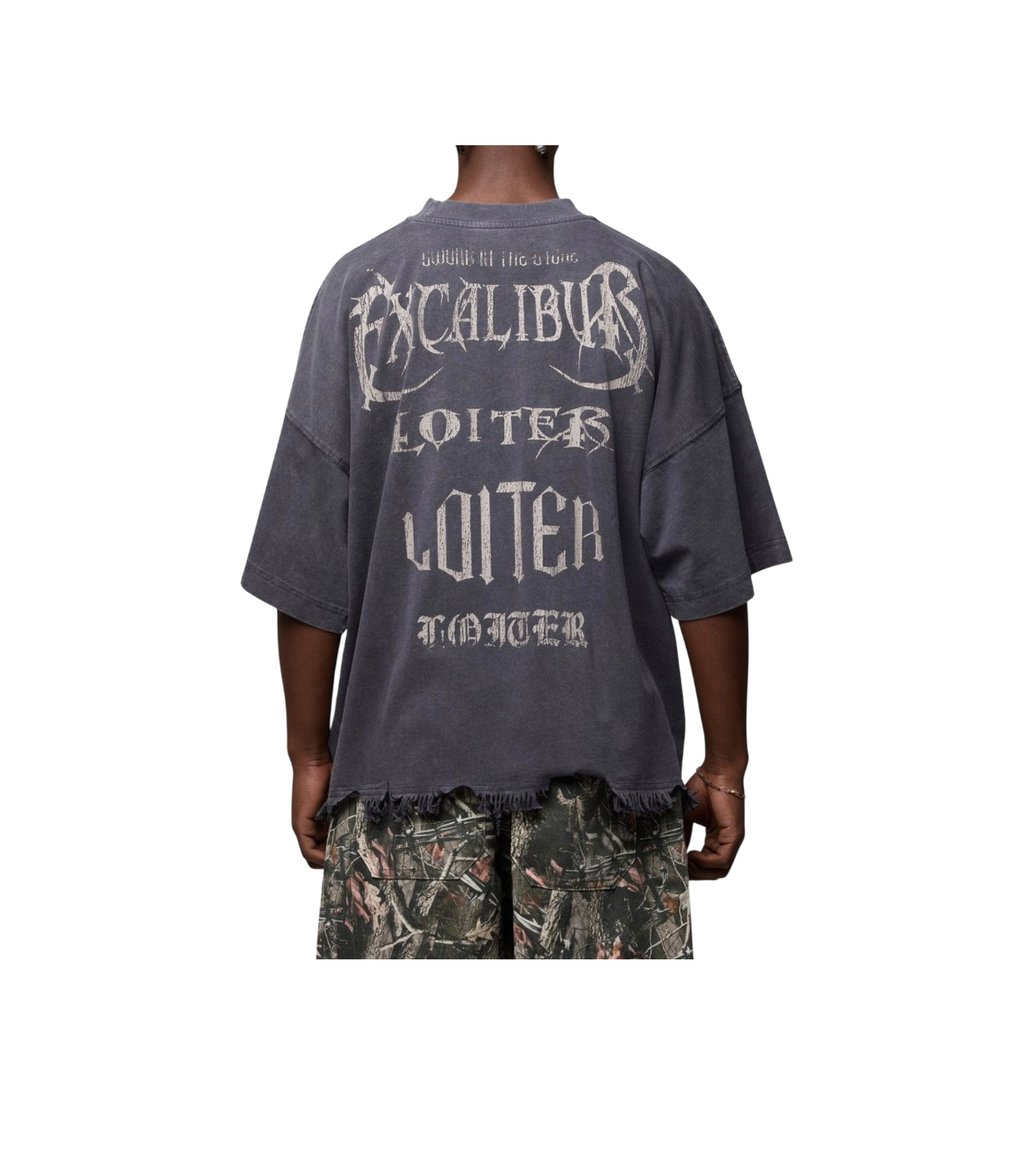 Loiter Distressed Y2K Cal Tee