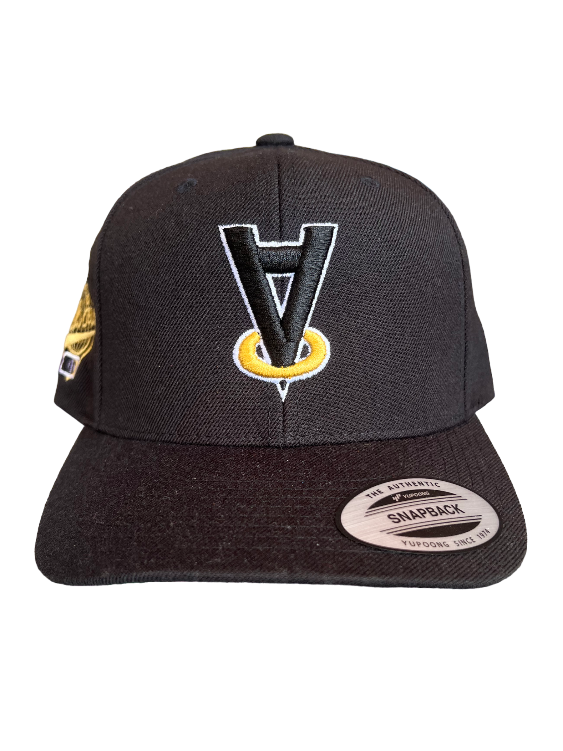 Angel Upside Down Halo Logo Black/Gold Hat