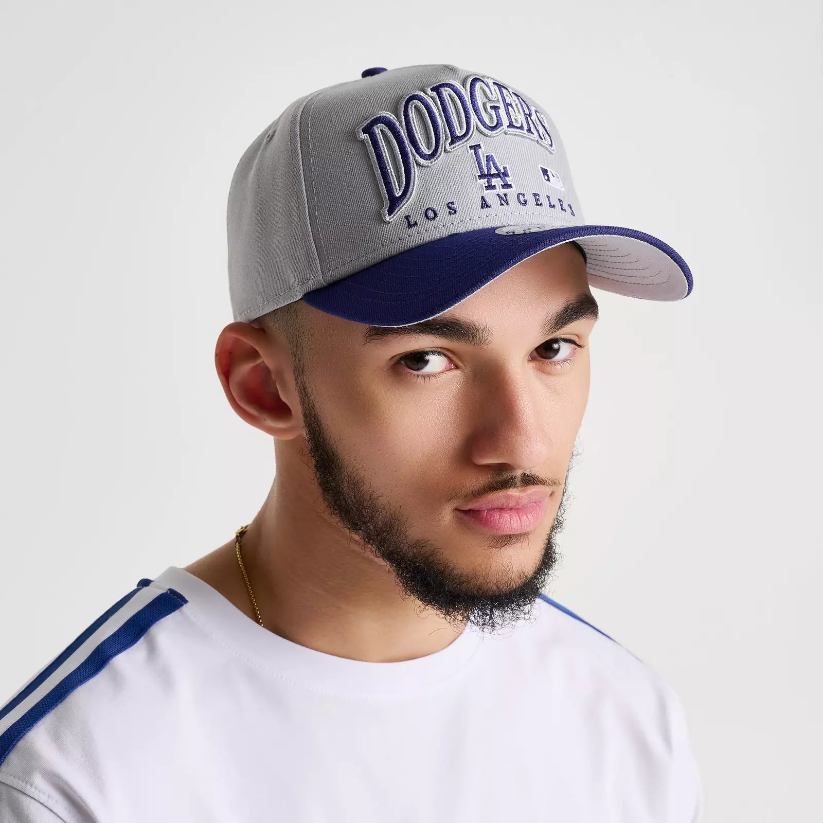 New Era Los Angeles Dodgers MLB 9FORTY Embroidery Wordmark A-Frame Snapback Hat