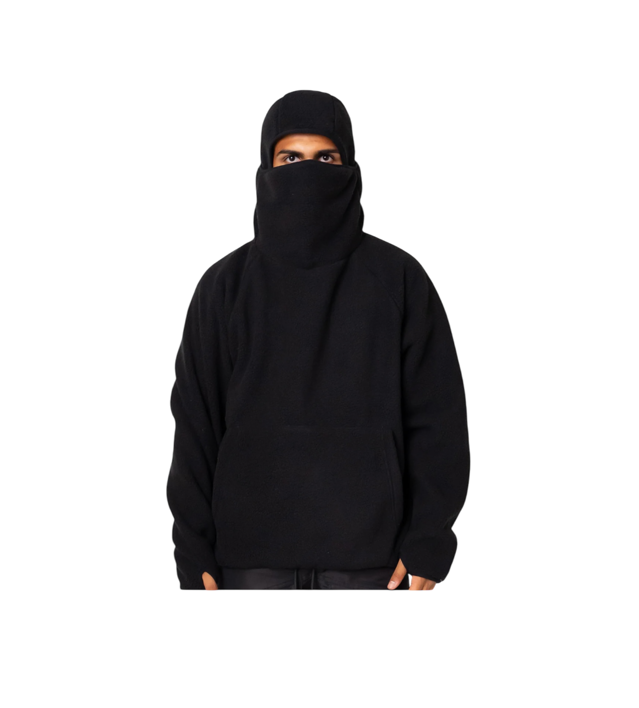 EPTM Balaclava Sherpa Hoodie Black
