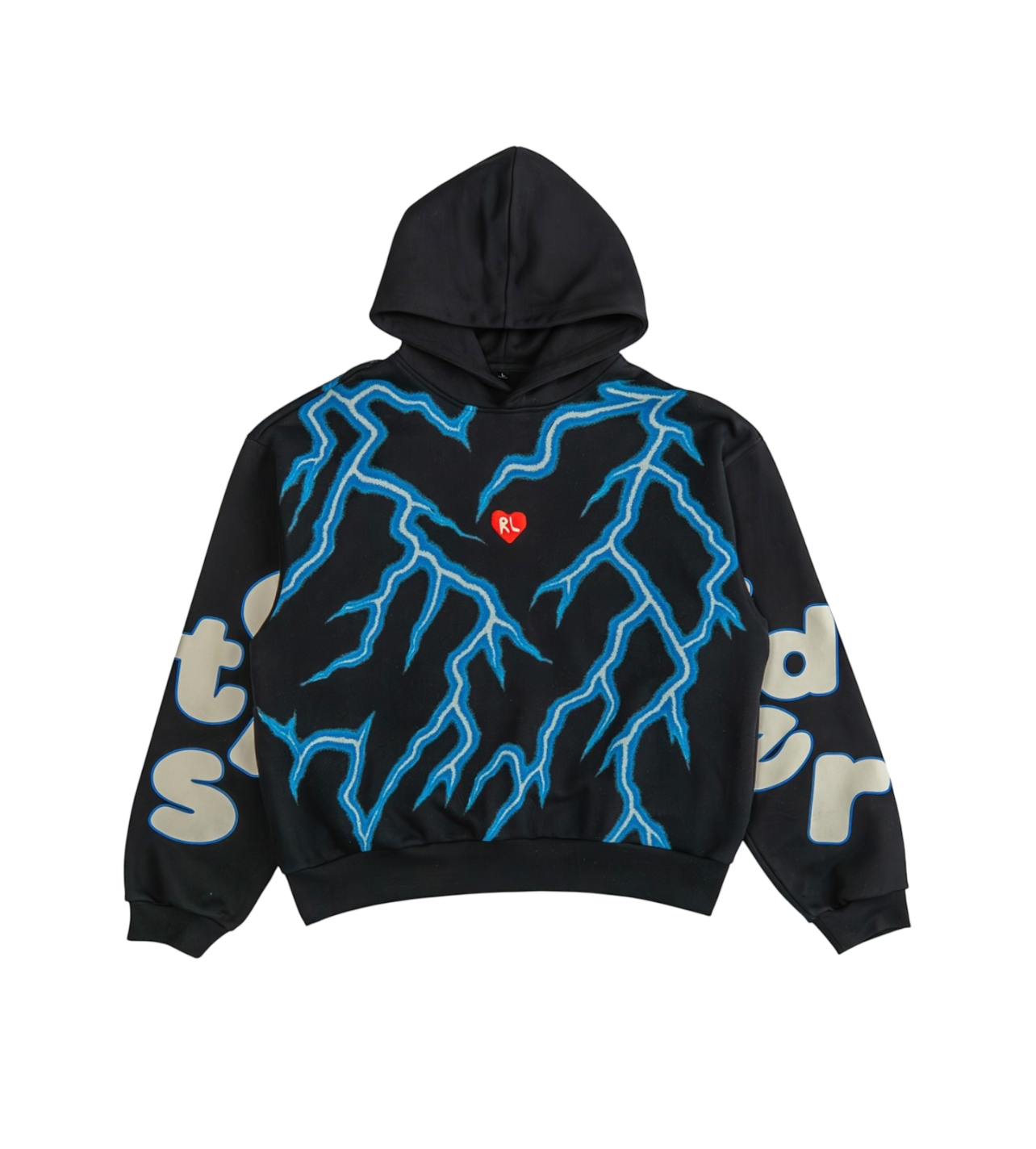 Red Letters Racer To Jesus Black Hoodie