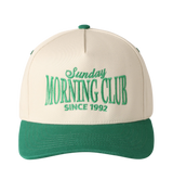 Sunday Morning Club Green/Cream Hat