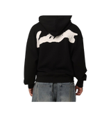 Loiter Black Stitch Hoodie