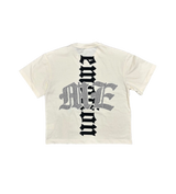 Mixed Emotions Rhinestone Tee Off White Alien