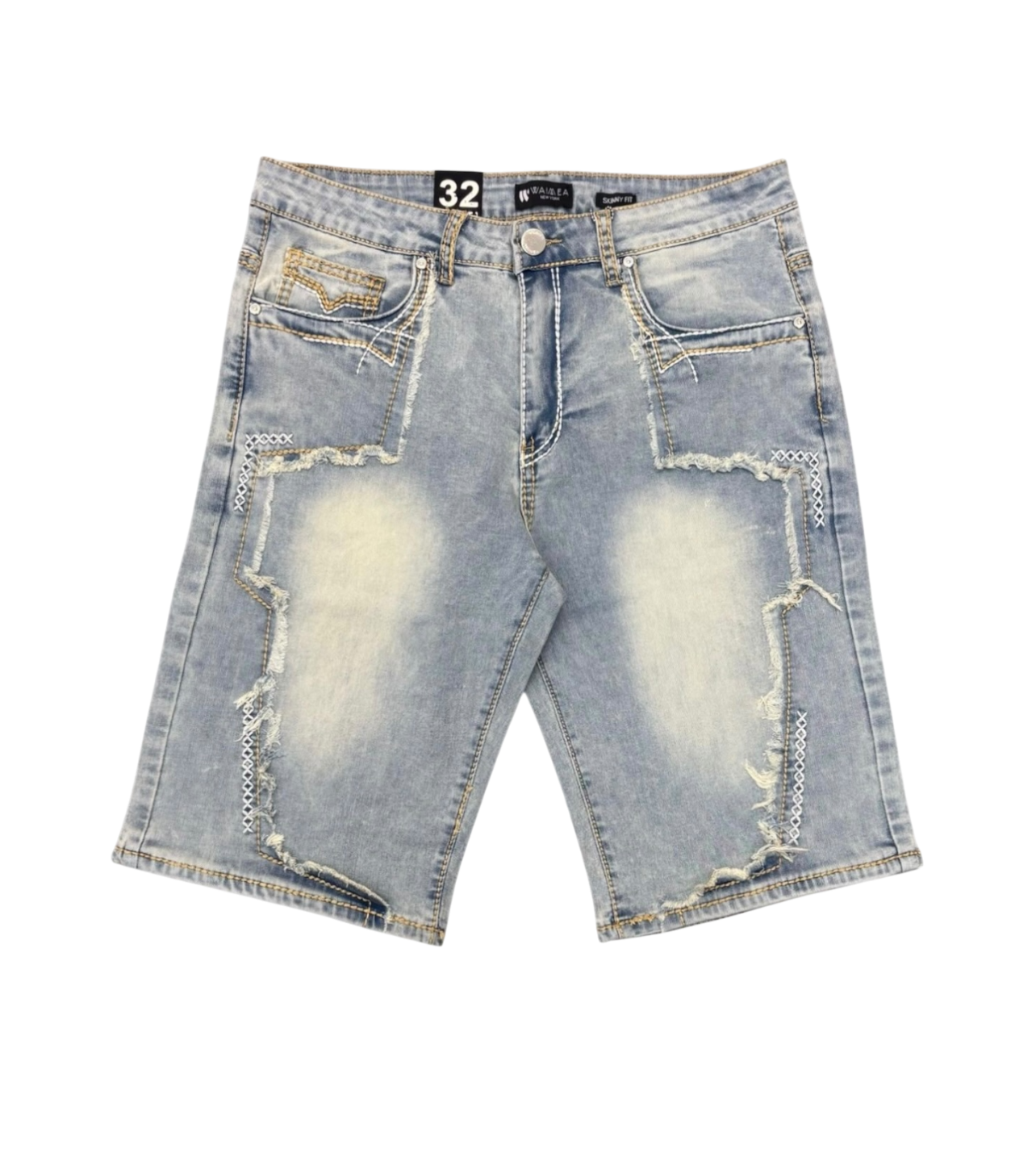 Waimea Ripped Jean Shorts