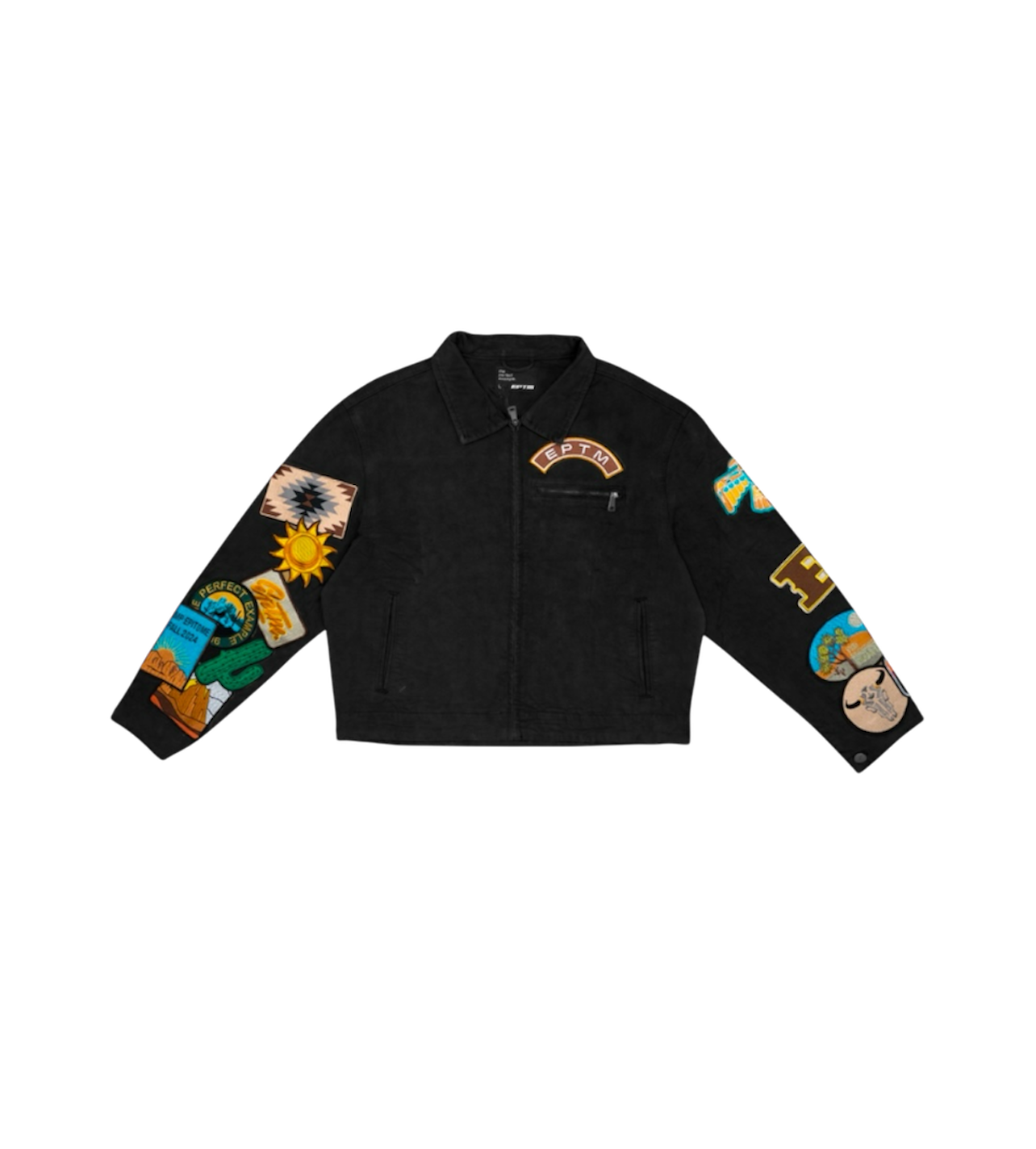 EPTM Patchwork Black Workwear Jacket