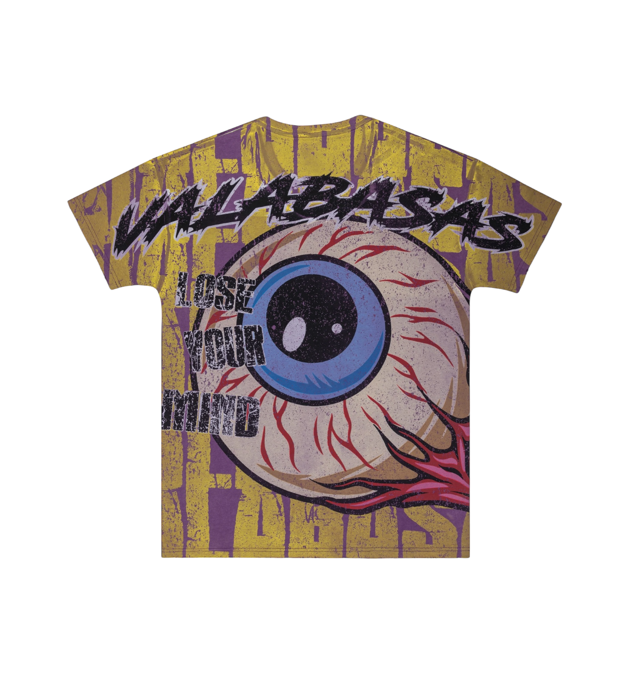 Valabasas AOP “Seeit” Vintage Wash Tee Purple