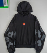 Red Letters Trust God Hoodie Black