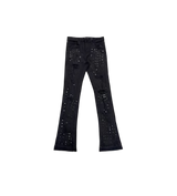 Waimea Studded Black Stacked Jeans