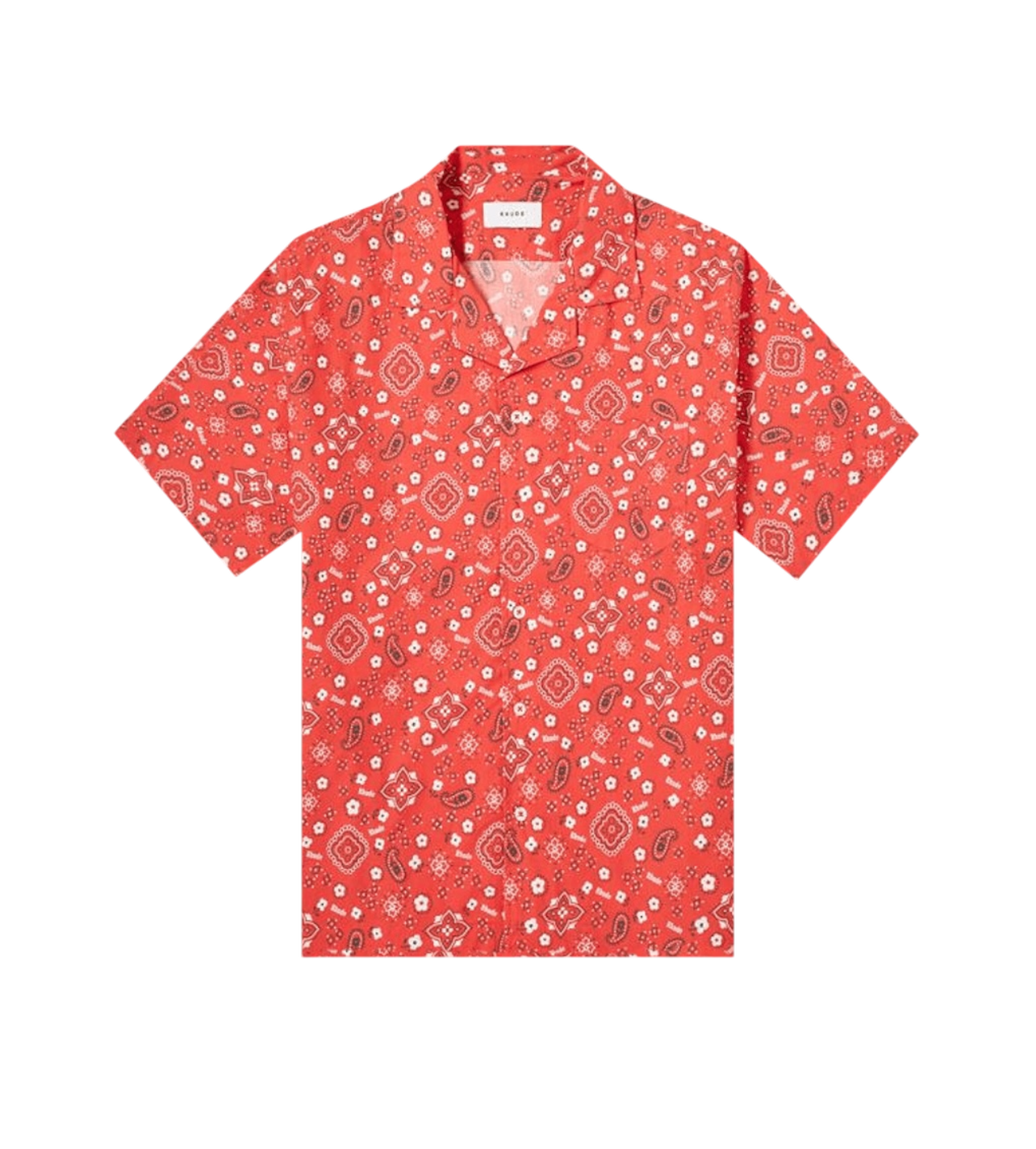 Rhude Bandana Button Up Red