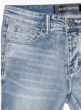 Silent Chapters Blue Wash Stacked Denim