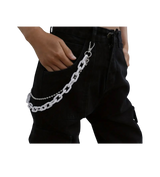 Jumbo Link Wallet Chain White