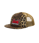 Supreme X Toy Machine Mesh Black 5-Panel Hat Leopard