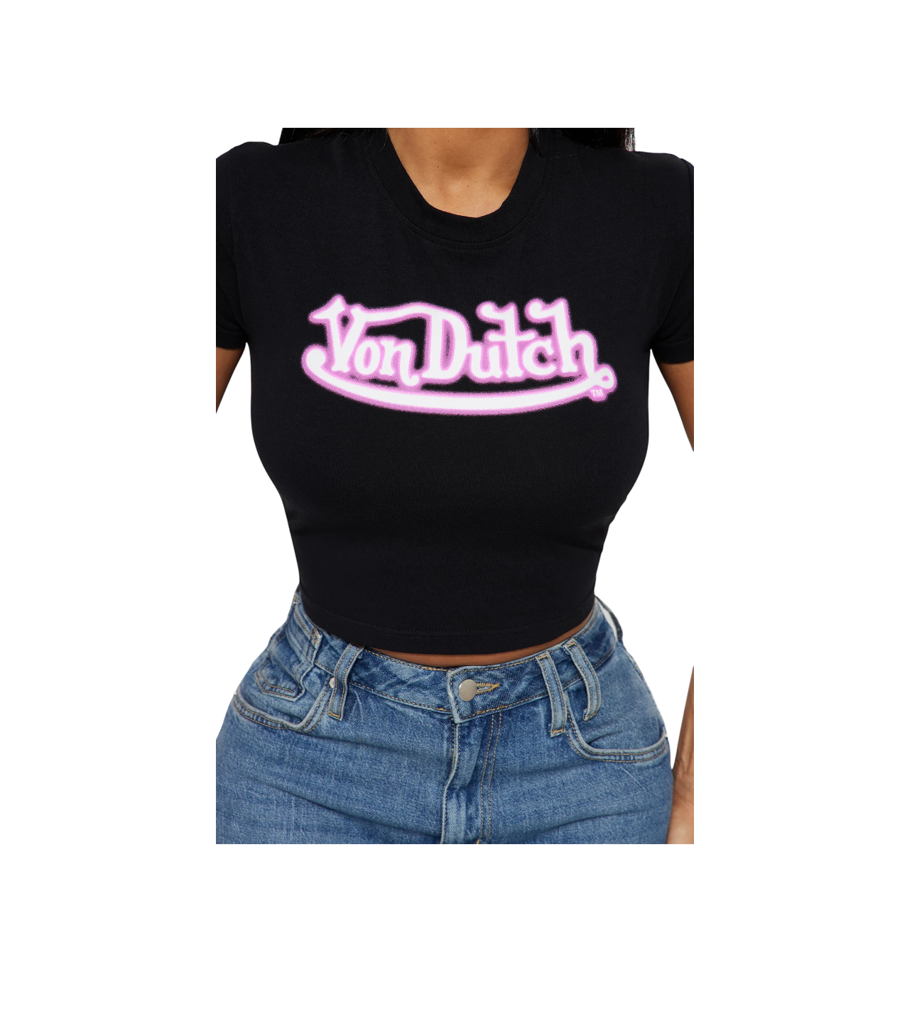 Von Dutch Black/Pink Baby Tee