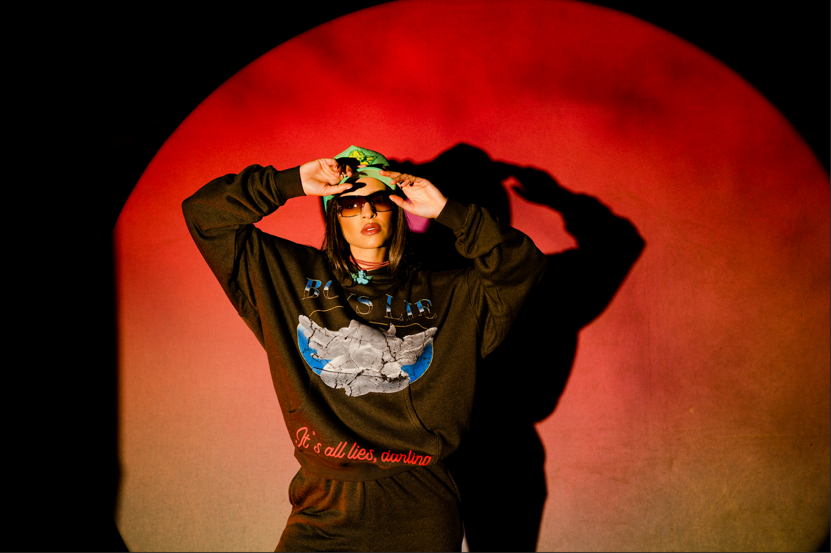 Boys Lie Here Lies Racer Hoodie