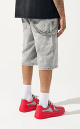 Serenede “SAKURA” Denim Short (With Wallet Chain)