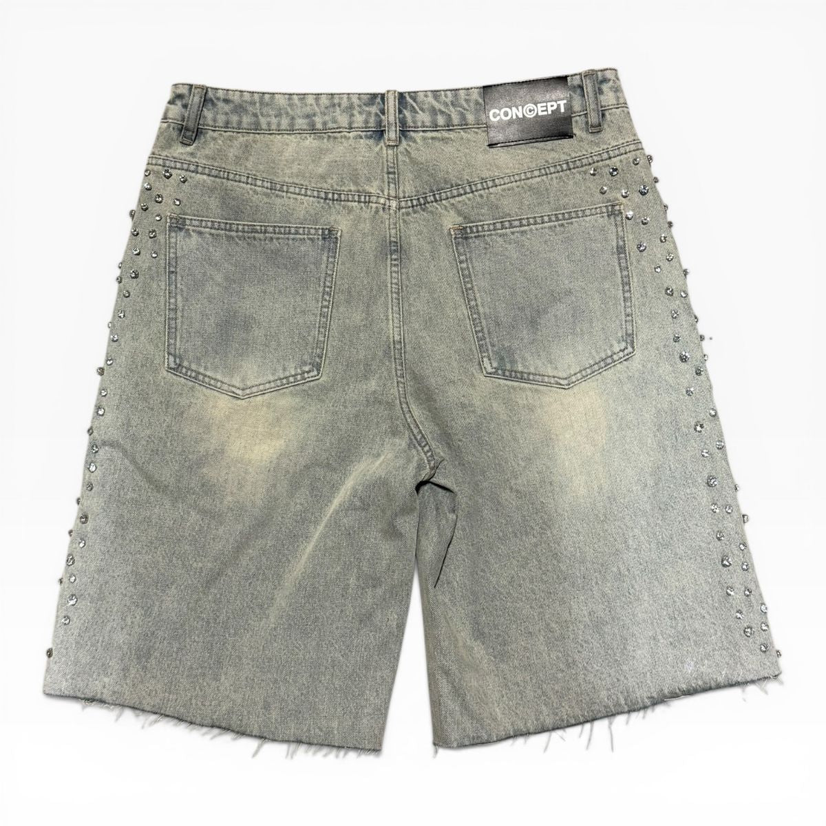 Concept “Chandelier” Denim Shorts Blue