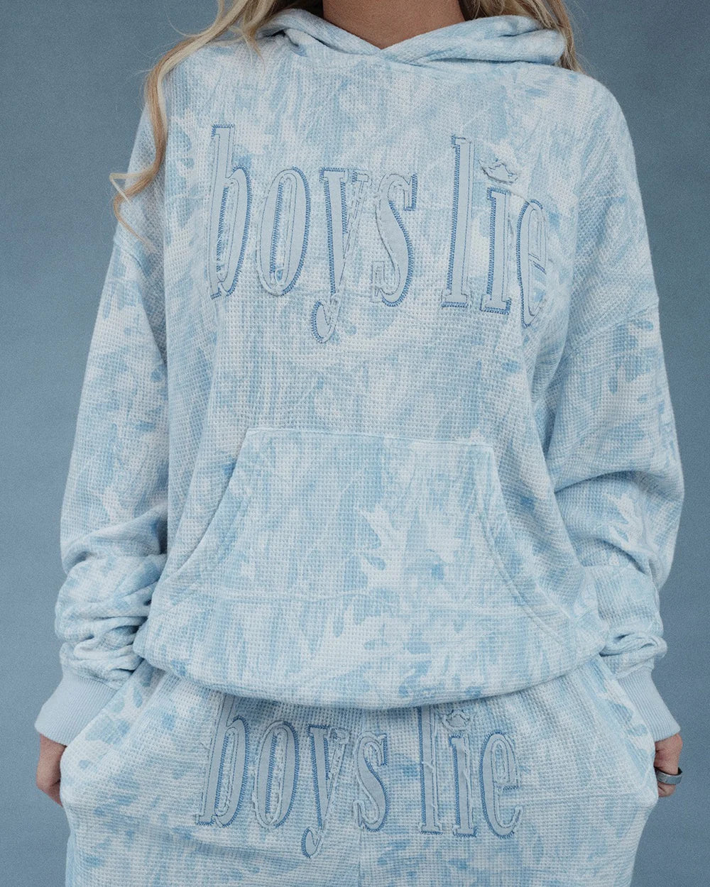 Boys Lie Blue Manhunt Racer Hoodie
