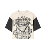 Mixed Emotions Cartoon Tee Cut & Sew