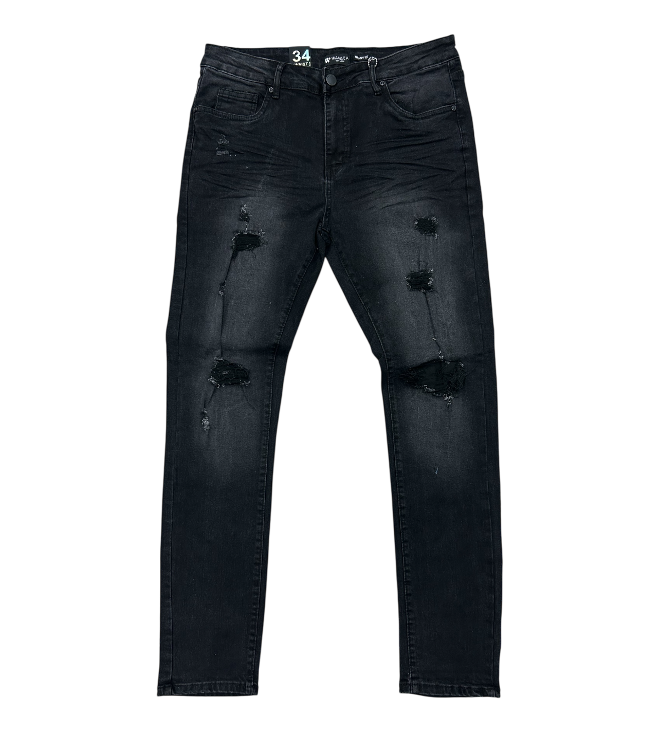Waimea Black Bleach Wash Denim