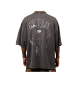 Saint Acid Wash Angel Warrior Tee