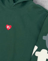 Red Letters Copy Me Green Hoodie